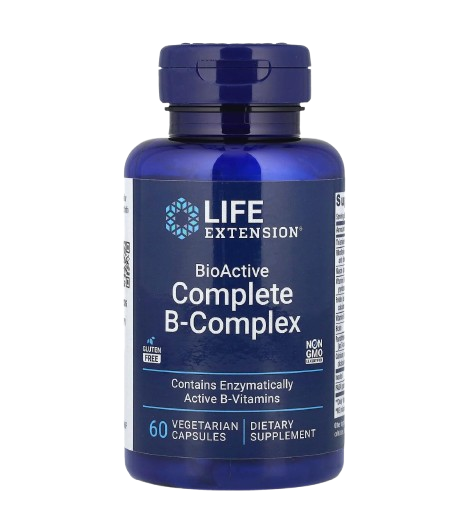 Life Extension, Complejo B completo bioactivo, 60 cápsulas vegetales
