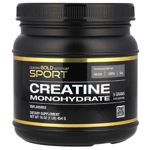 California Gold Nutrition, Sport, Monohidrato de creatina, Sin sabor, 454 g (1 lb)
